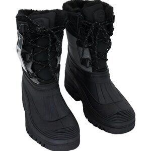 Polar Range Men's Decker Faux Fur Snow Boots Cold Grey US 10